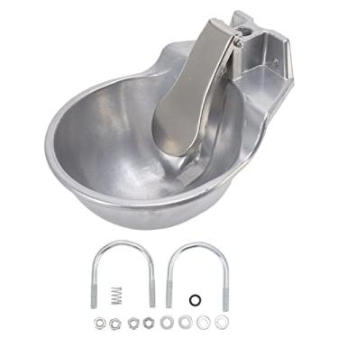 Imagem de Automática Pecuária Drinking Bowl Liga de alumínio espessado Robusto Drinking Sink para gatos Sheep Dogs Gado Water Saving Animal Drinking Fountain Fácil de usar Adequado para
