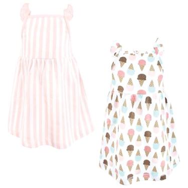 Imagem de Hudson Baby Vestidos de algodão para bebês e meninas, Sorvete Melt My Heart, 0-3 Meses