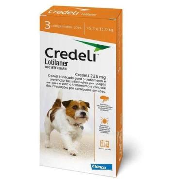 Imagem de Antipulgas E Carrapatos Credeli 225mg De 5,5kg A 11kg 3 Cp - Elanco