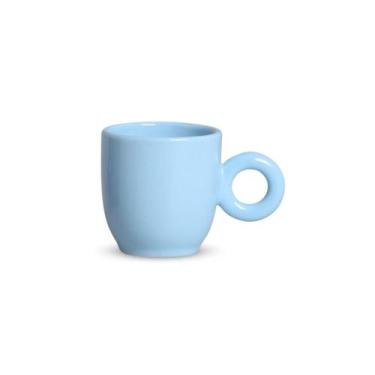 Imagem de Caneca Bojuda Small Colors 120mL - Cerâmica Regina, Azul Claro