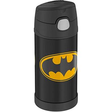 Imagem de THERMOS FUNTAINER Garrafa infantil de aço inoxidável de 350 ml, Batman