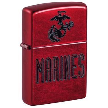 Imagem de Zippo Isqueiro de bolso Candy Apple Marine Corps dos EUA