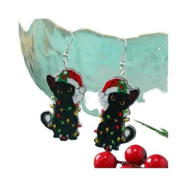 Imagem de Brincos, Colar e Chaveiro de Natal com Pingente de Monstro Verde - Ace