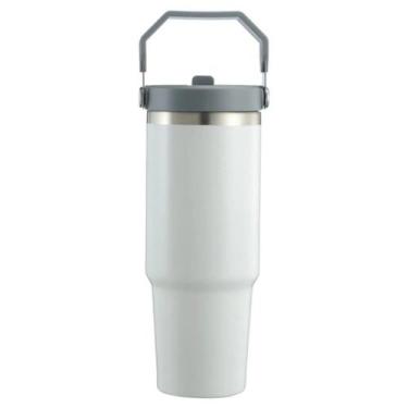 Imagem de Garrafinha De Agua Escolar Infantil Com Canudo 900ml INOX - bottle, BR