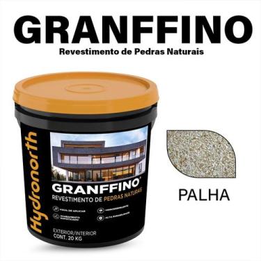 Imagem de Revestimento Textura Granffino Pedras Naturais 20Kg - Hydronorth, Palh