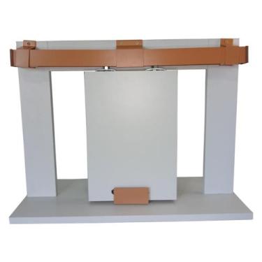 Imagem de Kit Prático para Porta de Correr até 80cm Trilho Dividido Cereja 1,60m