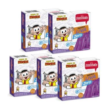 Imagem de Kit Gelatina Zero Açúcar Uva Predilecta - 5 Unidades 12g