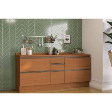 Imagem de Kit Cozinha Modulada 4 Peças Maxxi (2Balcões+2Complementos) C4P164 Canela - Kappesberg