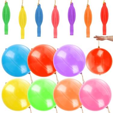Imagem de 35 Pack Punch Balloons for Kids,Thickened Punching Balloons with Rubber Band Handle for Party Favors Birthday Weddings Goodie Bag Supply