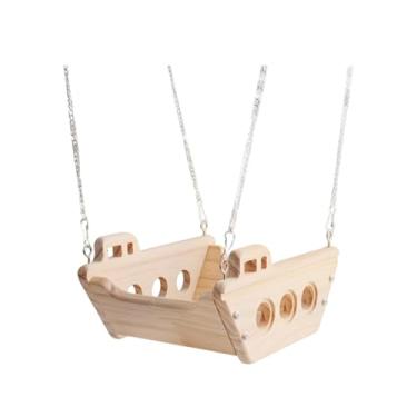 Imagem de Bothyi Cama suspensa para rato, rede para animais de estimação, acessórios para cesta, para dormir de porquinho-da-índia, cama suspensa para gerbilo,