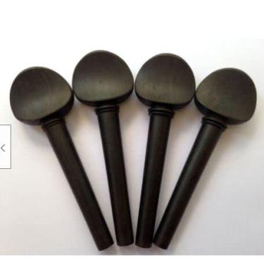 Imagem de MUSICAL STRING Cavilhas de violoncelo de ébano natural modelo suíço 4/4 com polido