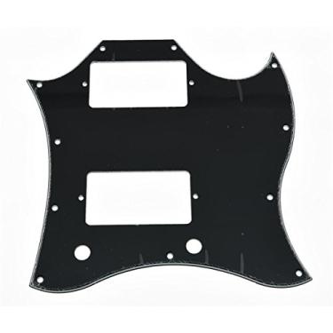 Imagem de KAISH Protetor de palheta de guitarra American Standard SG Full Face Pickguard for USA SG Special Guitar Black 3 Ply