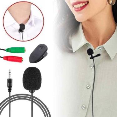 Imagem de Microfone de Lapela Profissional Para Celular Smartphone Câmera Univer