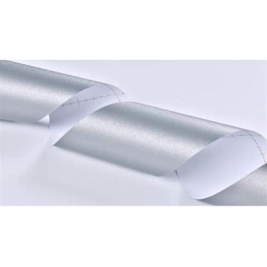 Imagem de Papel De Parede Espelho Ders Para Banheiro Peel And Stick Classroom Bulletin Board Ders Boho Paper For Classroom Trim Sets Marfim Preto, Space Silver, 20 X 500cm