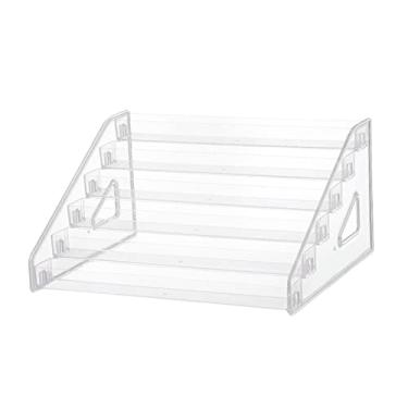 Imagem de Fiocias Expositor de Esmaltes, Suporte para óleos Essenciais, Organizador de Maquiagem, Organizador Transparente Multiuso para Maquiagem, Joias, óleos Essenci, 6 camadas