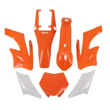 Imagem de QccHieUs Kits de Carenagem de para-lama Substitui Acessórios de Desempenho Premium Fáceis de Instalar Peças de Reposição, Laranja