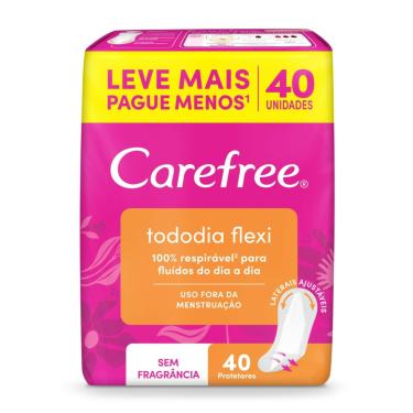 Imagem de Protetor Diário Carefree Tododia Flexi 40 Unidades