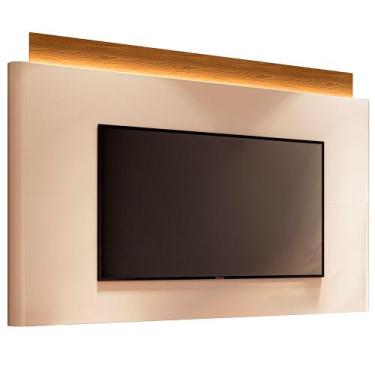 Imagem de Painel com LED Nobre TV até 85 Polegadas em Off White/Cinamomo G26 - H