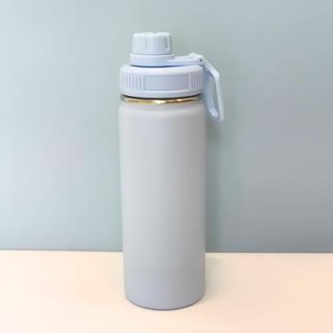 Imagem de Garrafa Térmica com Alça e Bico 780ml em Aço Inox Azul Ciano