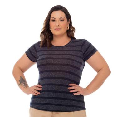 Imagem de Blusa Feminina Plus Size Soltinha De Malha - GATTA FASHION, Preta list