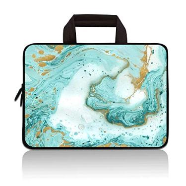 Imagem de HYUTOTA 11 11.6 12.1 12,5 polegadas Bolsa para laptop Chromebook Capa para notebook Ultrabook Capa para tablet Capa de neoprene para Apple MacBook Air, Samsung, Google, Acer, HP, DELL, Lenovo Asus (vasto oceano)