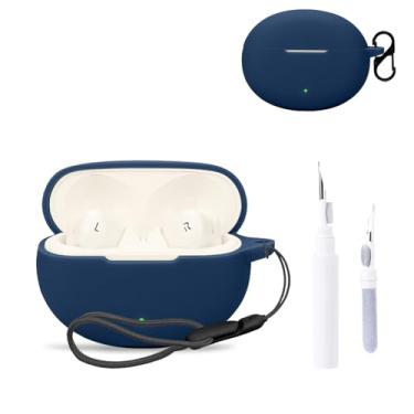 Imagem de Capa protetora para OnePlus Nord Buds 3, capa protetora para fone de ouvido NOUKAJU (com mosquetão + cordão + caneta de limpeza) à prova de quedas, à prova de choque, à prova de poeira, capa protetora