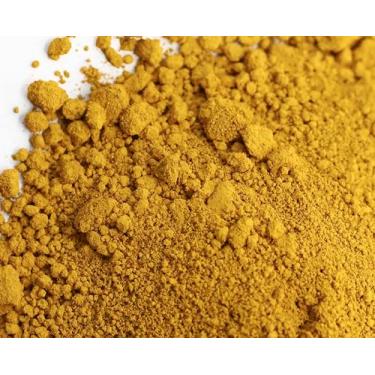 Imagem de Rock N Soil Pó de pigmento de óxido de ferro amarelo, pigmento de concreto em pó de cimento a granel, corante de argamassa, corante colorido para cimento argila e madeira epóxi - 1,1 kg, ocre amarelo