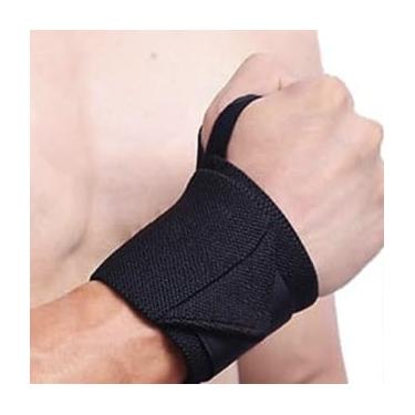 Imagem de Munhequeira Protetor De Punho Profissional e Academia Punheira Par Treino EXERCICIO MAO (1 UNI DIREITA PRETA)