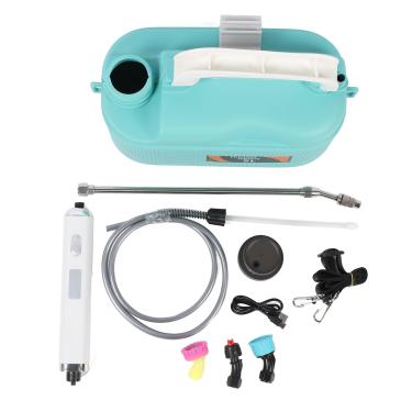 Imagem de Pulverizador de jardim elétrico 3.7v 5l 2000mAh Anti -vazamento Pulverizador alimentado por bateria com varinha de telescópio para regar alcoólicos a plantas álcool (Verde)