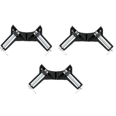 Imagem de KIT COM 3 x GRAMPOS SARGENTO CANTO ANGULAR PARA FIXAÇÃO EM 90º PARA MA