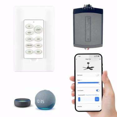 Imagem de RICCOR Ventilador de teto controle remoto regulável para Hampton Bay, versão Harbor Breeze WiFi