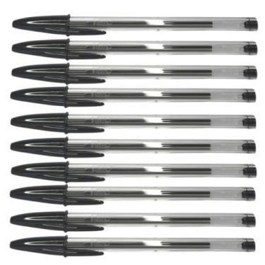 Imagem de Caneta Bic Clássica Kit 10 Ponta Média 1.0