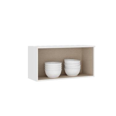 Imagem de Armário Aéreo Milla Mdf 1 Porta Branco 80 Cm Carraro