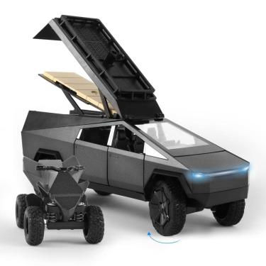 Imagem de Toy Cybertruck ZOCBOYO, escala 1/24, com luz sonora de motocicleta