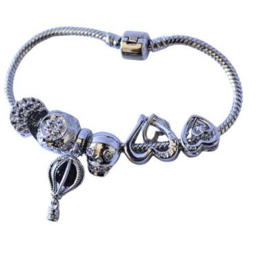 Imagem de Bracelete Pulseira com Berloques Balão Banhado a Ouro 18K - Verbum, Pr