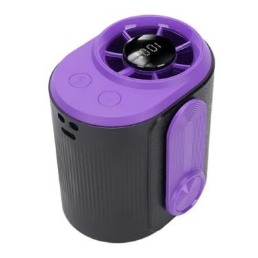 Imagem de Haofy Ventilador de Cintura Portátil Com 4 Velocidades 13000rpm Fluxo de Ar Forte, Ventilador Pendurado de Pescoço Recarregável Com Tela LED para Uso Externo, Caminhada e Uso Diário