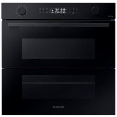 Imagem de Forno de embutir elétrico com Porta Dupla e Função Air Fry Samsung 76L Clean Black