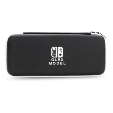 Imagem de Case Bag Capa Estojo Viagem Fechamento Em Zíper Compatível Nintendo Switch OLED
