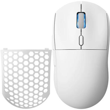 Imagem de SIKAI CASE Mouse para jogos 2.4G sem fio e com fio, AJAZZ AJ199, ROG 59g ultraleve, 26000 DPI, sensor óptico PAW3395, taxa de polling de 1000Hz, 650IPS (Branco)
