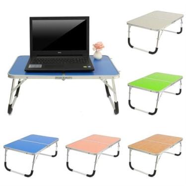 Imagem de Mesa Notebook Dobrável Portátil com Alça 60x45cm  Suporte para Laptop,