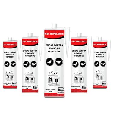 Imagem de Kit 15 Tubos De Gel Repelente Contra Pombos E Morcegos Rogam