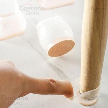 Imagem de Ki 12 Pezinho De Proteção Pé Cadeira Redondo Feltro De 2cm Até 3,2cm P