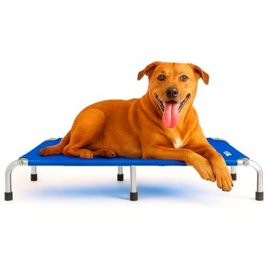 Imagem de Cama Suspensa Cachorro Arejada Resistente Tamanho Grande Azul Pet Best Soluções