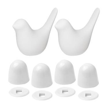Imagem de XLWLLNJ Pacote com 2 Parafusos Decorativos para Vaso Sanitário, Exclusivos E Sem Ferramentas para Substituição de Parafusos de Piso de Vaso Sanitário, Branco, Tamanho real