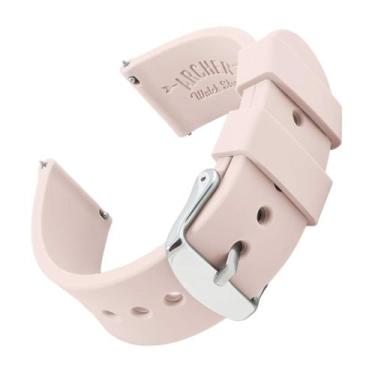 Imagem de Pulseira de relógio Archer Silicone Quick Release 23 mm rosa pálido - 
