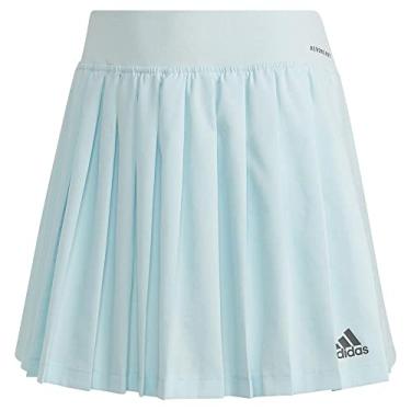 Imagem de adidas Saia plissada feminina de tênis clube, Quase azul, X-Large