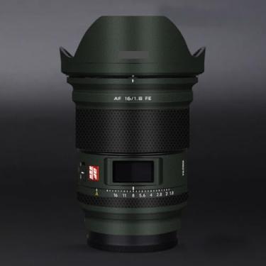 Imagem de AF 16 1.8 Anti-Scratch Camera Lens Sticker Coat Wrap Protective Film Skin Cover para Viltrox AF 16 mm F1.8 adequado para Sony Mount (couro verde)