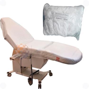 Imagem de Lençol Descartável, TNT com Elástico para Maca 200x90cm Pacote com 100 Unidades Gramatura 15