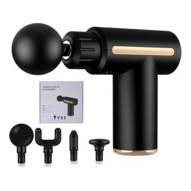 Imagem de Massageador Muscular Eletrico Profissional Pistola – Alívio da Dor, Relaxamento, Liberação Miofascial, 4 Ponteiras, Portátil e Silencioso.