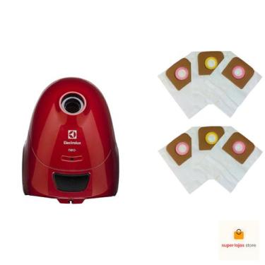 Imagem de Saco Para Aspirador de Pó Electrolux NEO30 Com 6 Unidades - Porto Pel